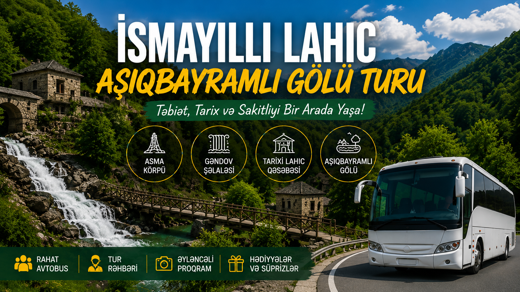 İsmayıllı Lahıc Aşıqbayramlı Gölü Turu