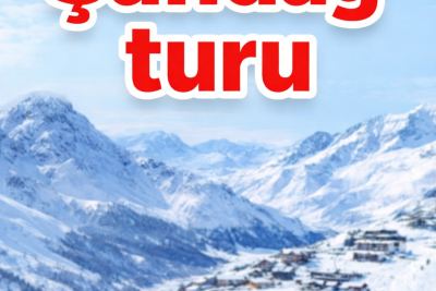 Şahdağ turu – qarlı dağ mənzərəsi fonunda ailəvi qış turu